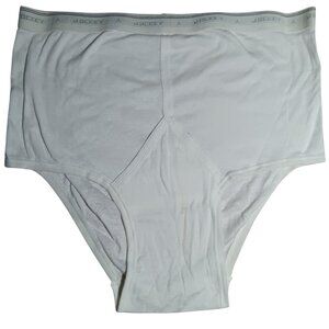 Mens NOS Vtg Y-Front 1980s Jockey Classic Brief Underwear Size 44 White Cotton